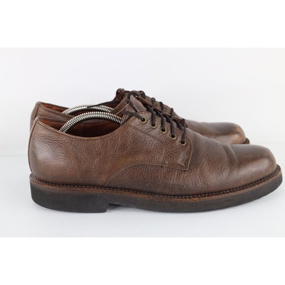 Vintage 90s Red Wing Shoes Mens Size 11 D Distressed Leather Oxford Shoes Brown main image 6
